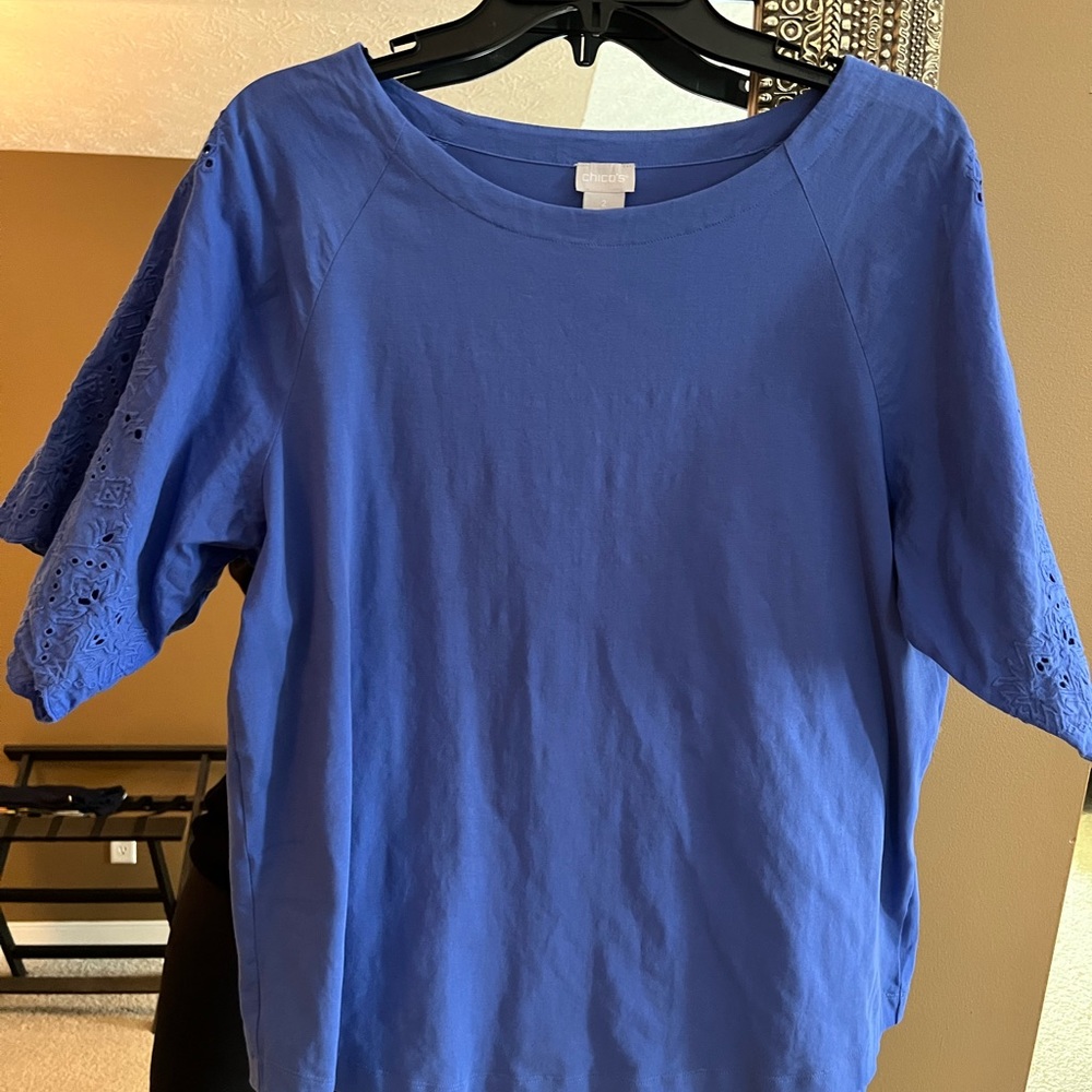 Chicos blue shirt